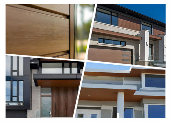 UV Resistant Exterior White Plastic Cladding Waterproof Modern Style