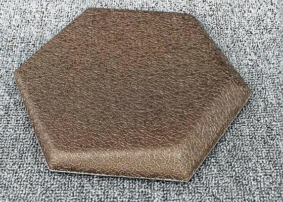 Thickness 4mm 3D PU Leather Wall Panel In Both Residential Commercial Settings