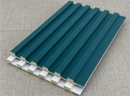 FSC WPC Fluted Panel Interior Wood Plastic Composite Board Anti Corrosion