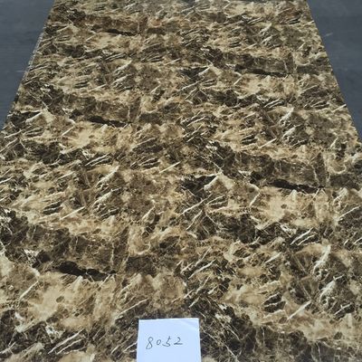 Matt Plastic Marble Wall Panels Polyvinyl Chloride Eco Friendly