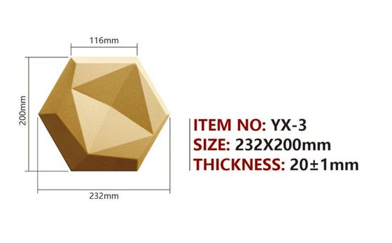 Fireproof 3D Leather Wall Panel Thickness 5mm For Wall Decoration