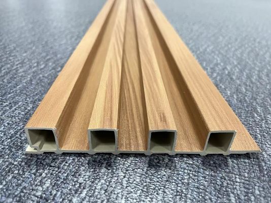 Wooden Plastic WPC Fluted Panel UV Resistance Moisture Resistance