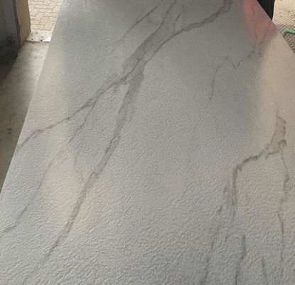 Waterproof PVC Marble Sheet Glossy Surface 3mm Marble Sheet ODM