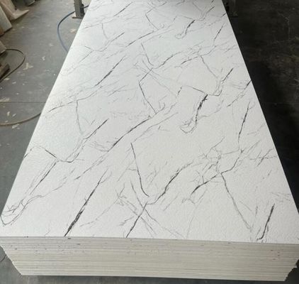 Waterproof PVC Marble Sheet Glossy Surface 3mm Marble Sheet ODM