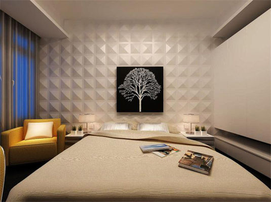 50cmx50cm Eco Friendly 3D Adhesive Wall Panels Water Resistant
