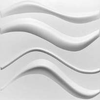 White Interior 3D Wall Panels Smooth Surface PVC Cladding Sheets