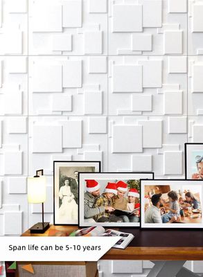 Interior 3D PVC Wall Panels Marble Finish 3D Plastic Wall Panels