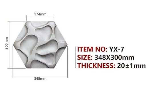 3D Interior Decorative Plastic Wall Panels With Customized Texture