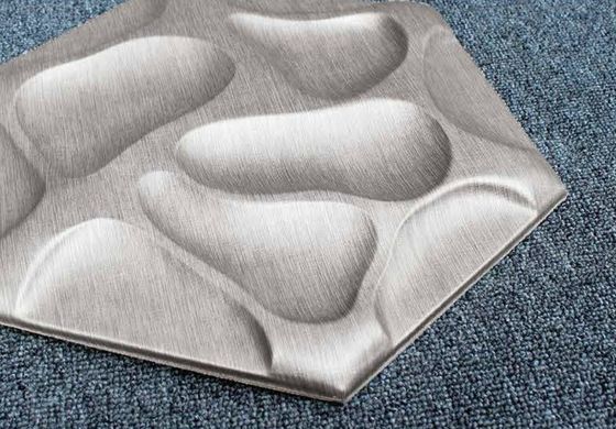 3D Interior Decorative Plastic Wall Panels With Customized Texture
