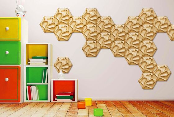 3D Interior Decorative Plastic Wall Panels With Customized Texture