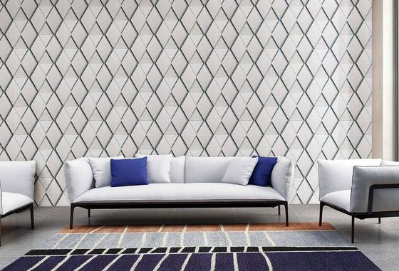 ISO 3D Leather Wall Panel Waterproof Leather Wall Cover Indoor