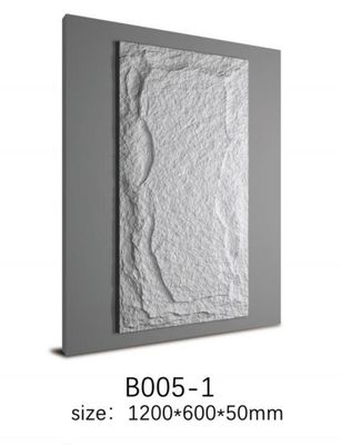 Lightweight Waterproof PU Stone Panel With Fireproof Decorative UV Resistant Panel