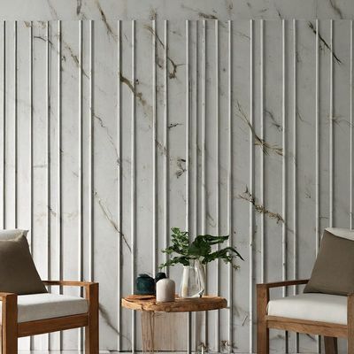 White Marble Printed Pvc Wall Panels Cladding Water Resistance