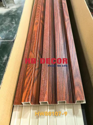 Exterior WPC Wall Panels Cladding In Fluted Design With Custom Colors